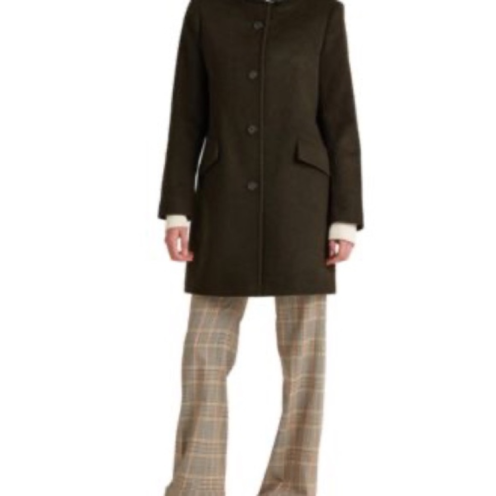 Lauren wool blend buckle coat.  Hunter green SZ 6.  Great condition.